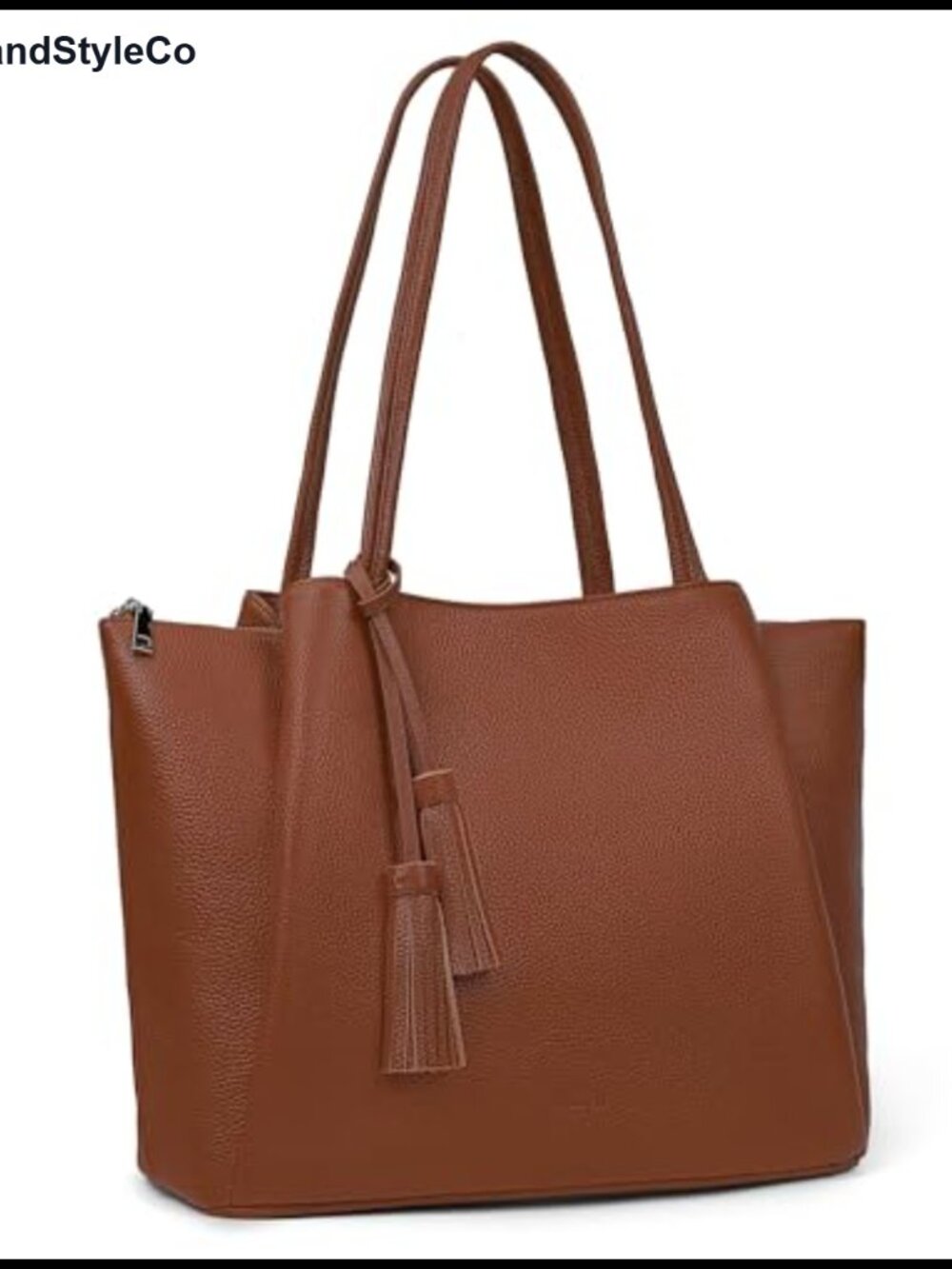 Genuine Leather Tote Bag For Women Work Handbag